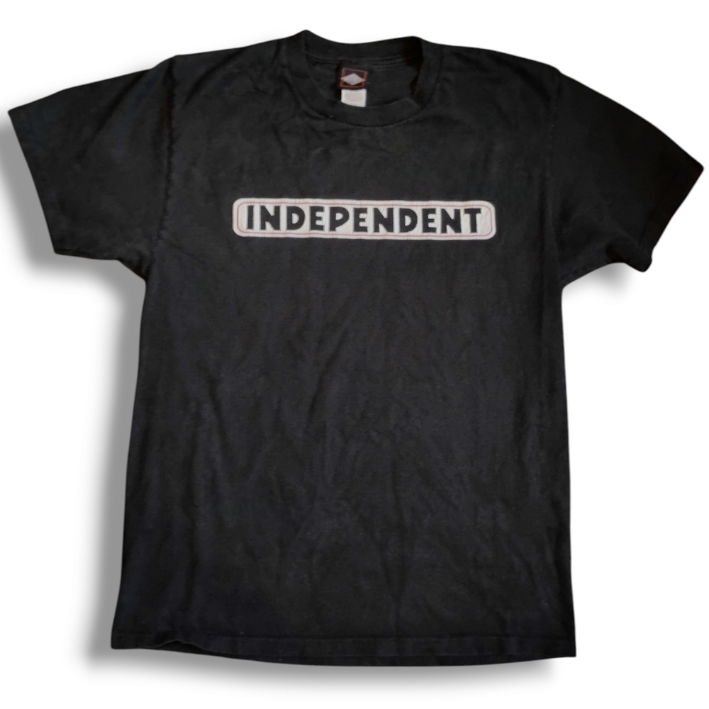 INDEPENDENT - Y2K Men's Skateboarding Black T-Shirt Size Medium
